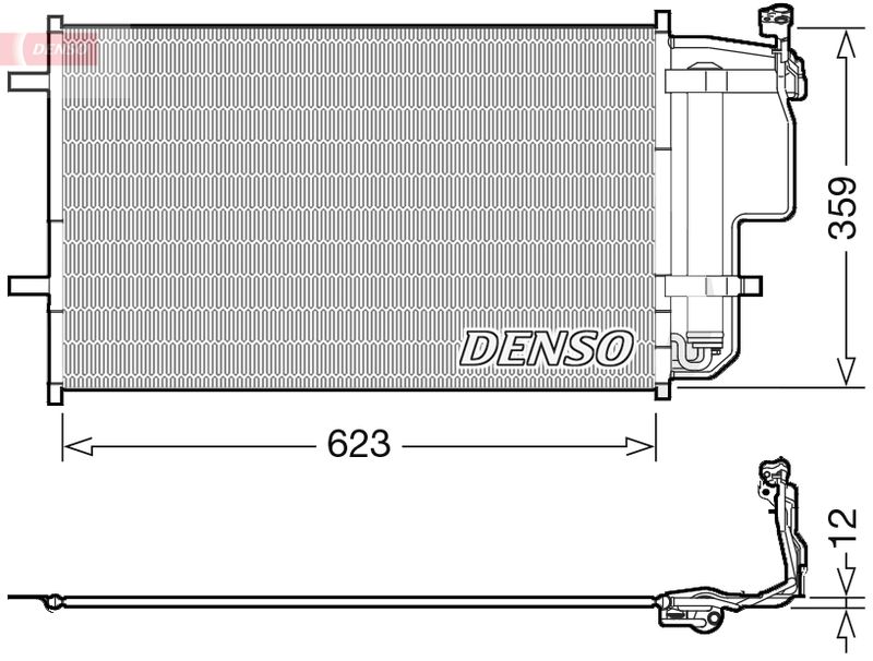 DENSO kondenzátor, klíma DCN44011