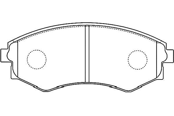 Kavo Parts Stabdžių trinkelių rinkinys, diskinis stabdys