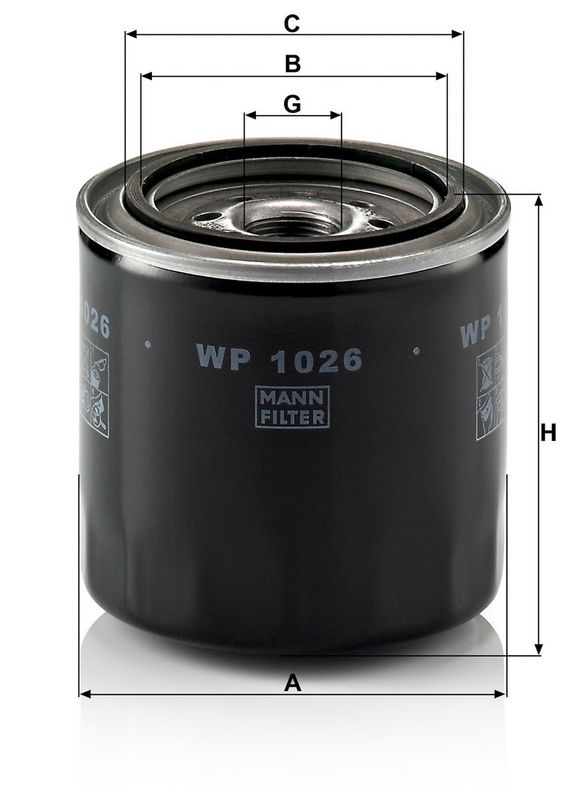 Õlifilter, MANN-FILTER WP 1026