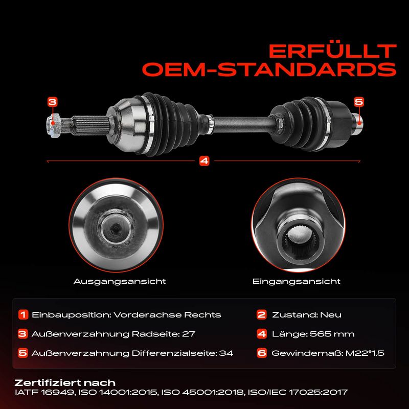 Frankberg 5481FB0010664 Drive Shaft
