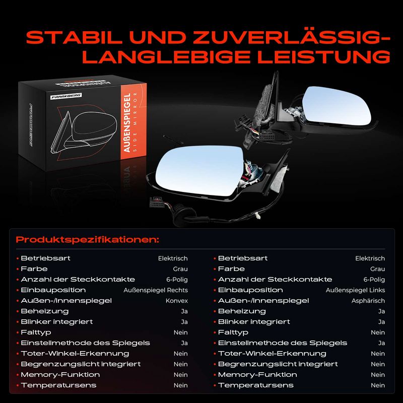 Frankberg 5481FB0069384 Exterior Mirror