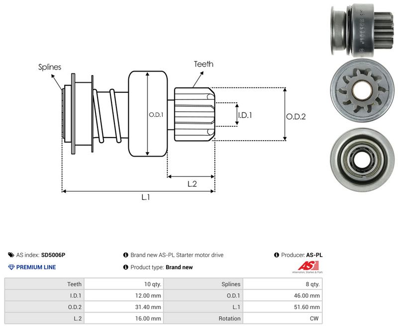 Vabajooks, starter, AS-PL SD5006P