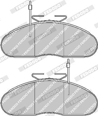 FERODO FVR792 Brake Pad Set, disc brake