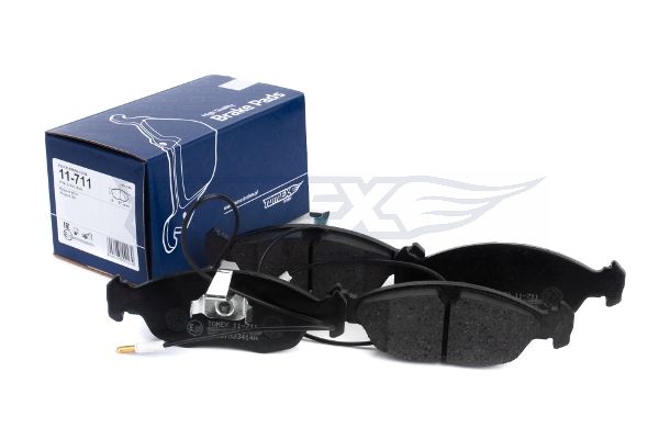 TOMEX Brakes TX 11-711 Комплект гальмівних накладок, дискове гальмо