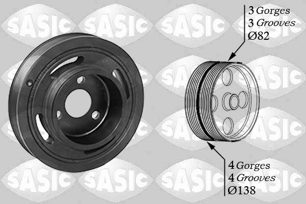 SASIC 2150042 - Belt Pulley, crankshaft