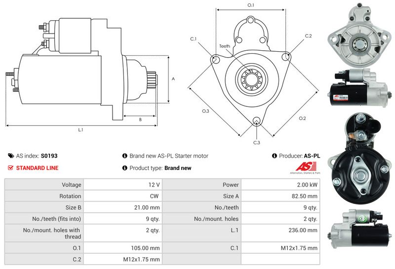 AS-PL S0193 Starter