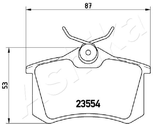 ASHIKA 51-00-0700 Brake Pad Set, disc brake