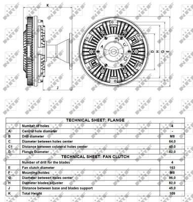 NRF 49121 Clutch, radiator fan
