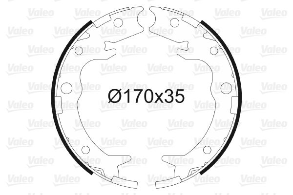 VALEO Remschoenset, parkeerrem 564016