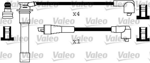 VALEO gyújtókábelkészlet 346495