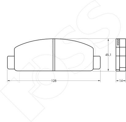 1-GNC R-218 - Brake Pad Set, disc brake