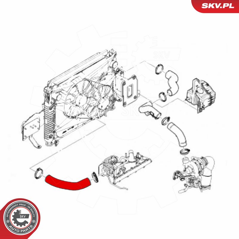 ESEN SKV 43SKV134 - Charge Air Hose