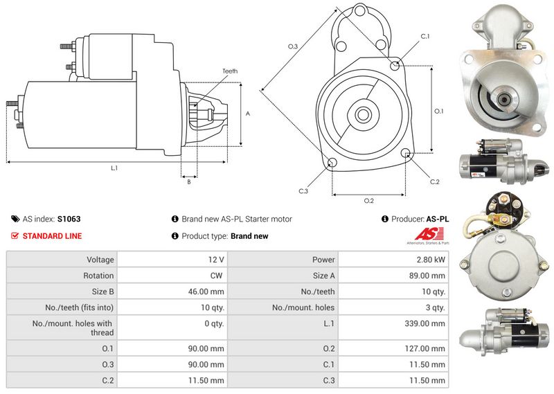 AS-PL S1063 Starter