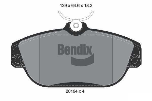 BENDIX Braking fékbetétkészlet, tárcsafék BPD1688