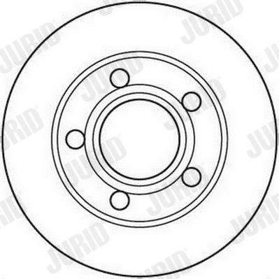 Гальмівний диск задній Audi A6 (1997->) Jurid 562089JC