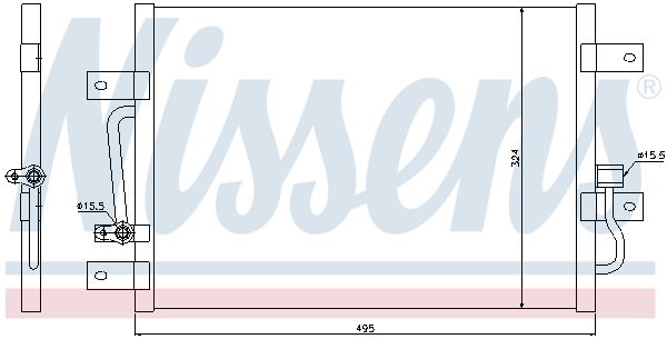 NISSENS Condensor, airconditioning 94692