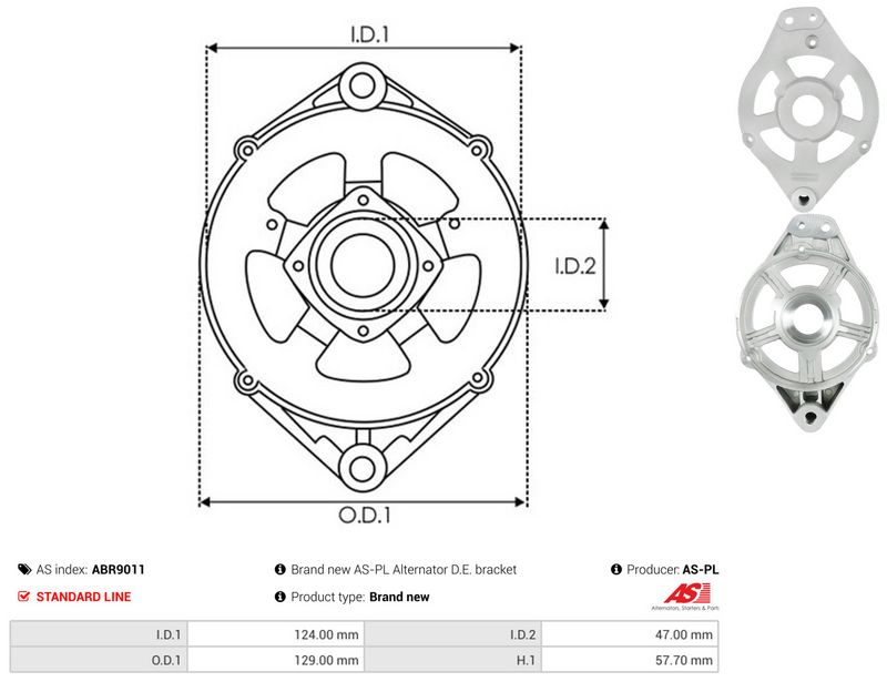 AS-PL ABR9011 Protective Cap, alternator