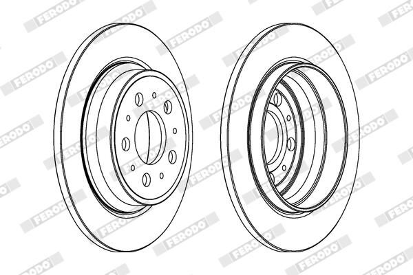 BREMSSCHEIBE FERODO DDF1079 1