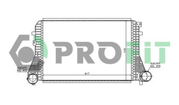 Охолоджувач наддувального повітря, Profit 0017A3