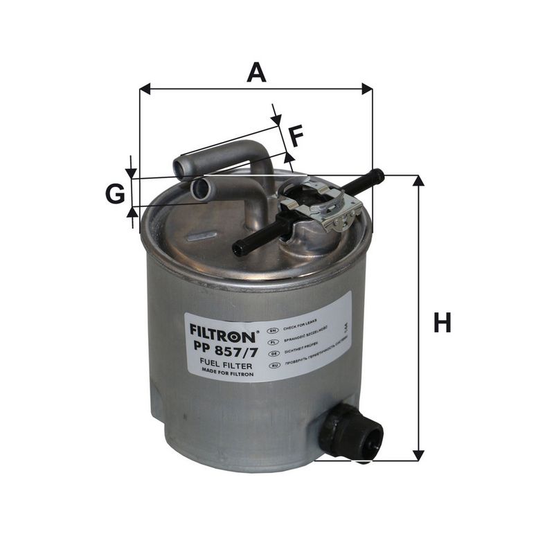 Kütusefilter, FILTRON PP 857, 7