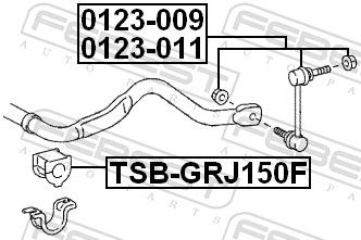 FEBEST 0123-011 Link/Coupling Rod, stabiliser bar