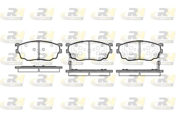 Комплект гальмівних накладок, дискове гальмо, Roadhouse 2800.02