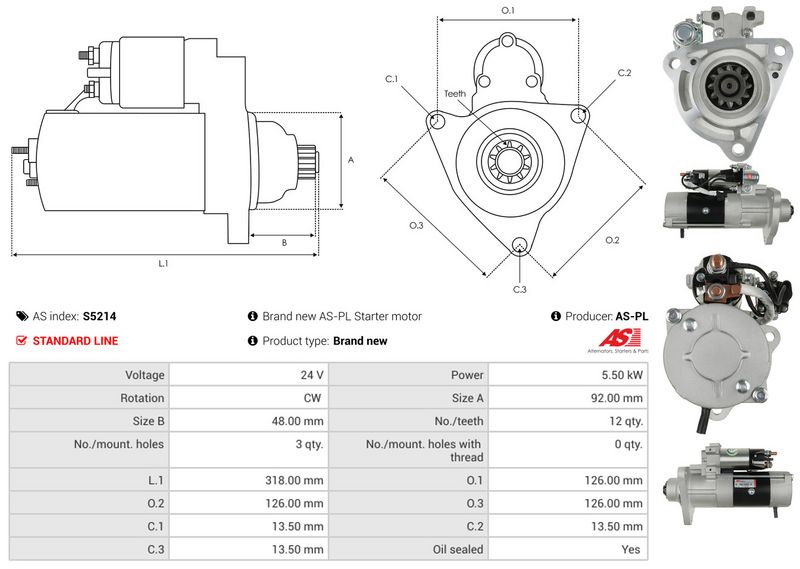 AS-PL S5214 Starter
