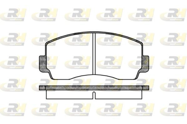 Комплект гальмівних накладок, дискове гальмо, Roadhouse 2094.00