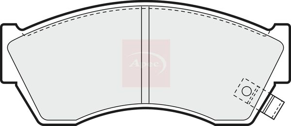 APEC Brake Pad Set, disc brake PAD662
