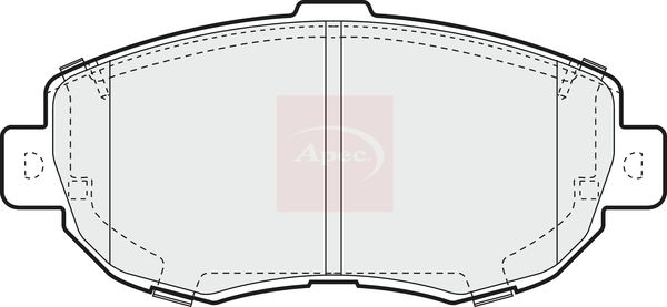APEC Brake Pad Set, disc brake PAD863