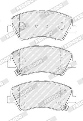 FERODO FDB5040 Brake Pad Set, disc brake
