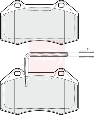 APEC Brake Pad Set, disc brake PAD1866