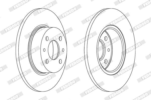 FERODO DDF066C Brake Disc