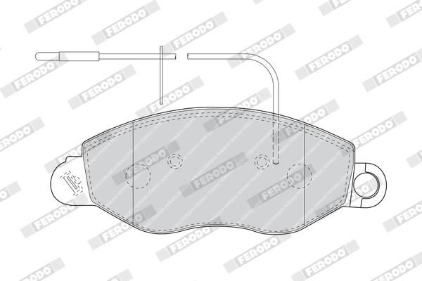 FERODO FVR1616 Brake Pad Set, disc brake