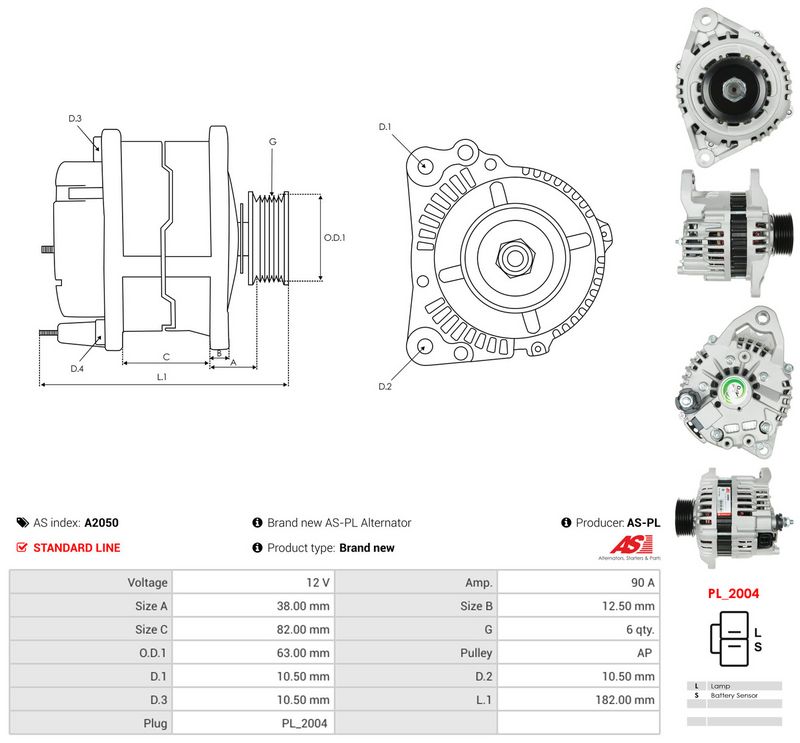 AS-PL A2050 Generatorius