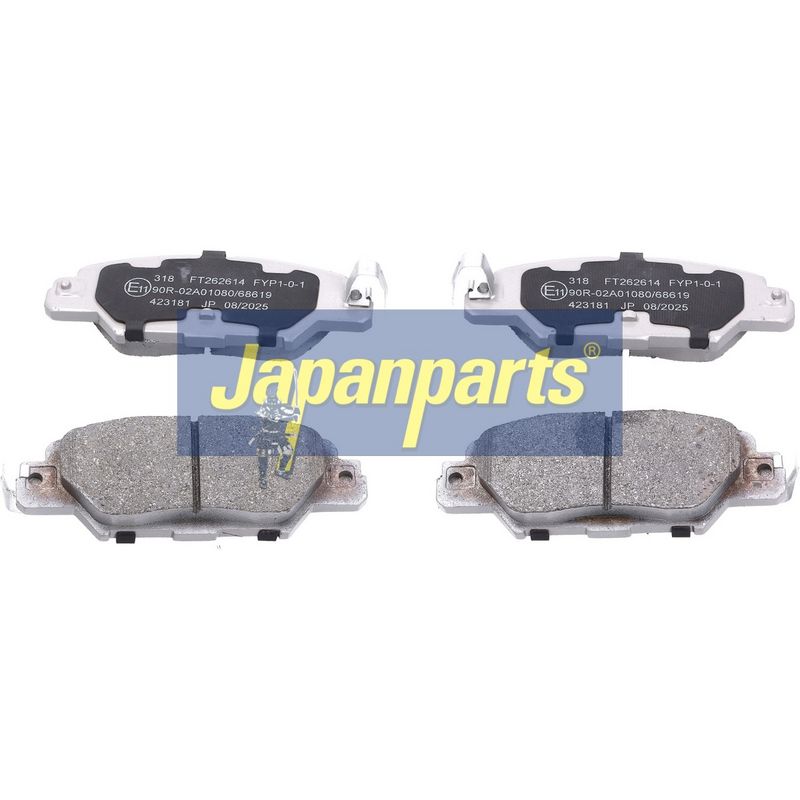 set placute frana,frana disc JAPANPARTS PP-318AF