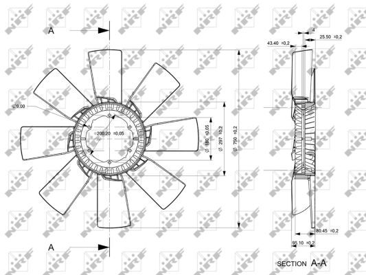 NRF 49859 Fan Wheel, engine cooling