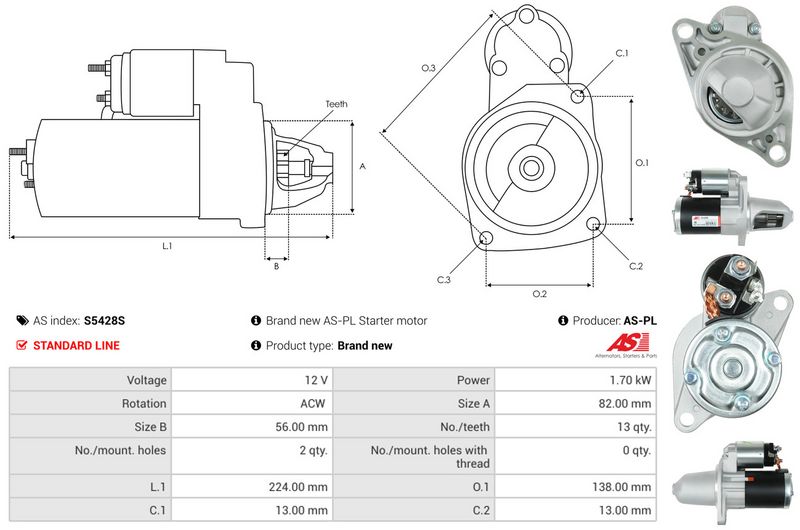 AS-PL S5428S Starter