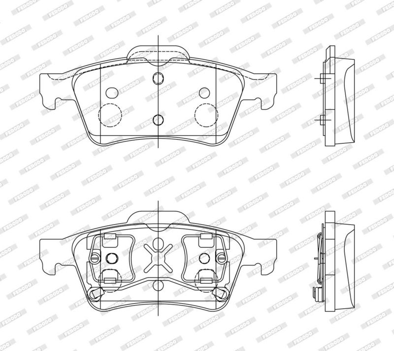 FERODO Plaquettes de frein à disque FDB1540