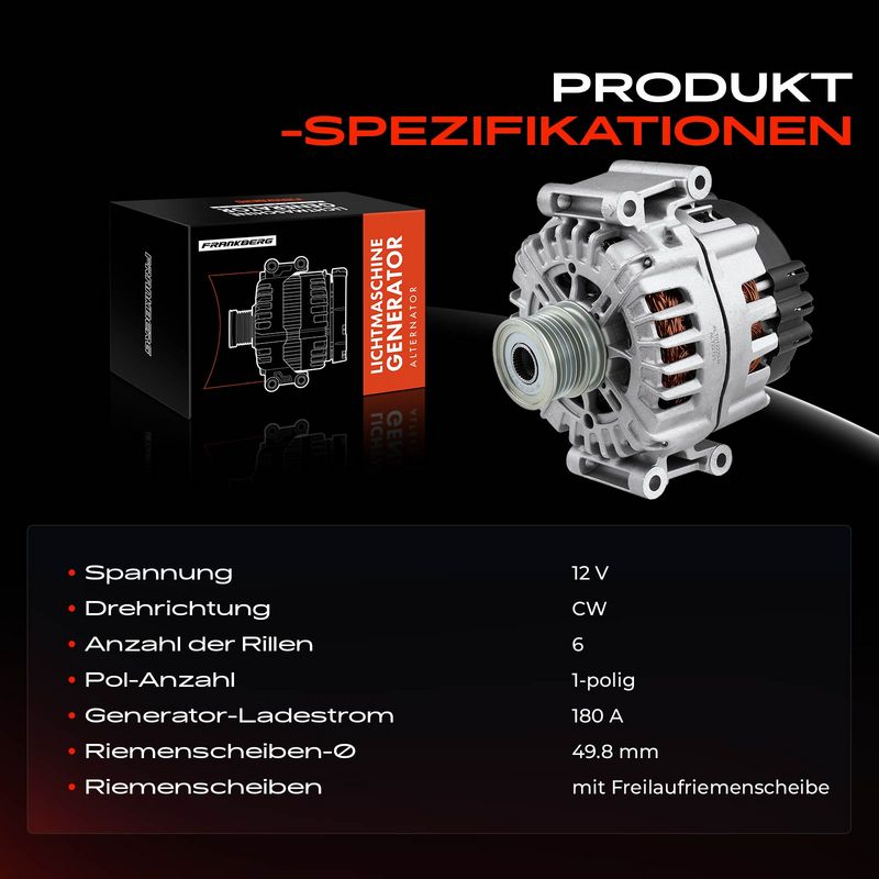 Frankberg 5481FB0001865 Alternator