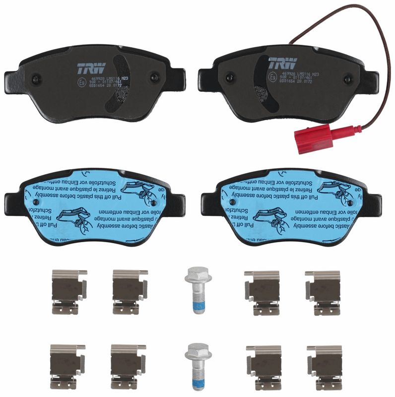 TRW GDB1654 Brake Pad Set, disc brake