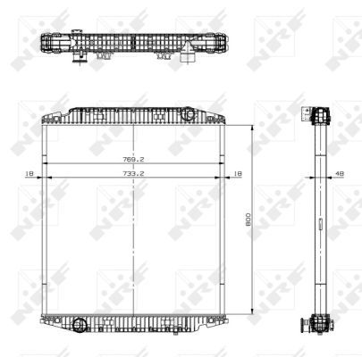 NRF 519567 Radiator, engine cooling