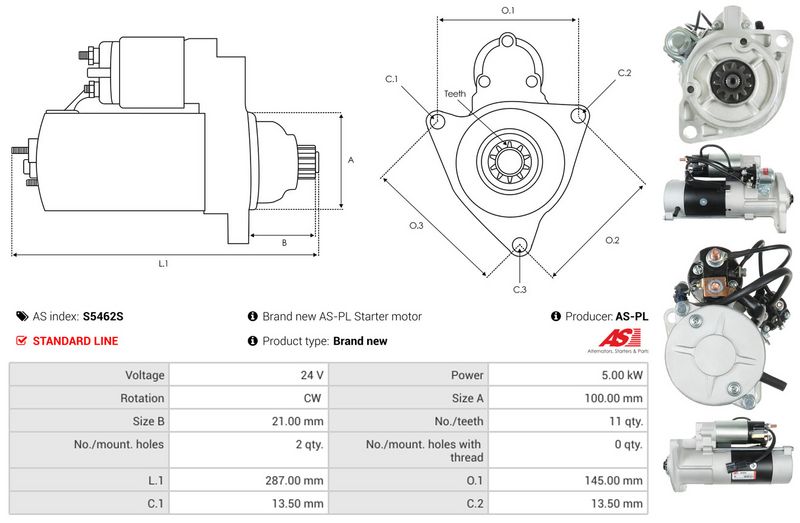 AS-PL S5462S Starter