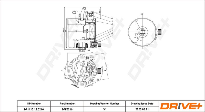 Filtru combustibil DP1110.13.0216 Dr!ve+