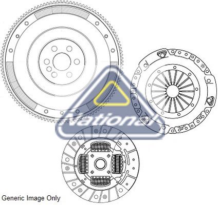 Комплект для переобладнання, зчеплення, Focus III/C-Max II 1.6TDCi 10- (240mm)(суцільний+к-кт зчеплення), National CK10279F