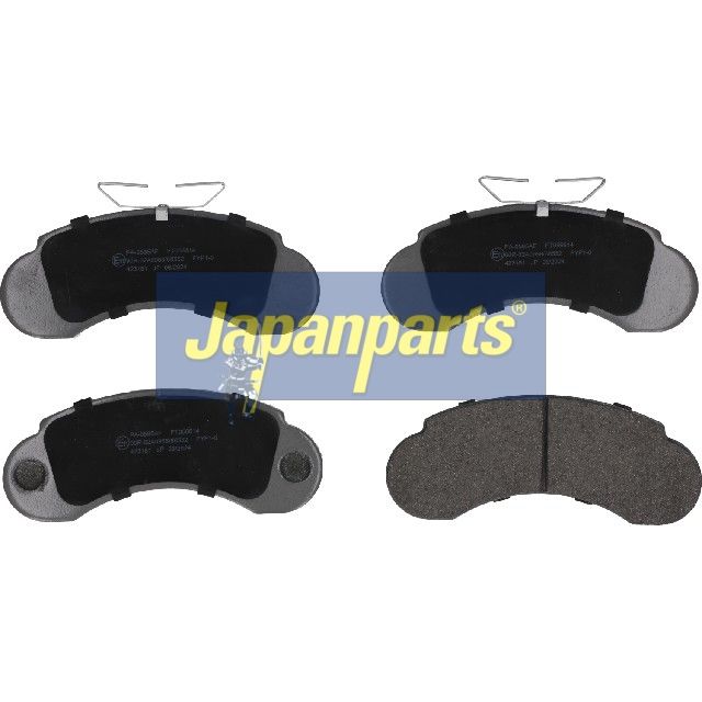JAPANPARTS Stabdžių trinkelių rinkinys, diskinis stabdys