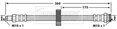 BORG & BECK fékcső BBH6775