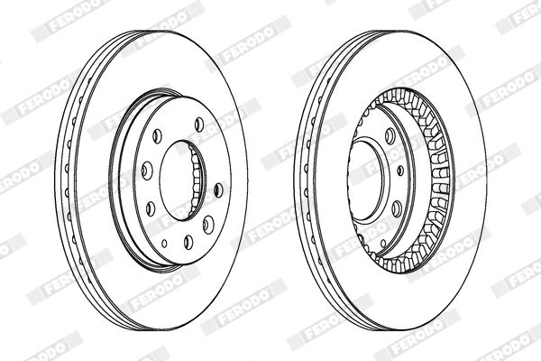FERODO Remschijf DDF1278C