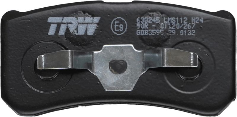 Piduriklotsi komplekt, ketaspidur, TRW GDB3595