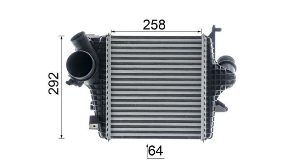 Product Image - Intercooler, inlaatluchtkoeler - CI640000P - MAHLE